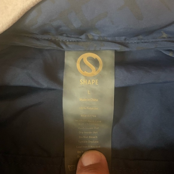 Shape Dark Blue Hooded windbreaker Jacket size L - Picture 13 of 13